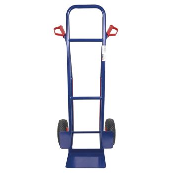 HBH® Sackkarre 200kg Luftreifen TK200LU04, hoher Rahmen, blau, Transportkarre  