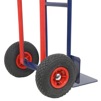 HBH® Sackkarre 200kg Luftreifen TK200LU04, hoher Rahmen, blau, Transportkarre  