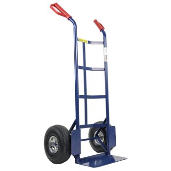 HBH® Sackkarre 200kg Luftreifen TK200LU01 blau Transportkarre mit Luftrad  