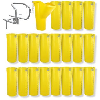 Sirl Profi XXL Bauschuttrutsche Schuttrutschen Schuttrohr SET (22-tlg. 22,13m) 