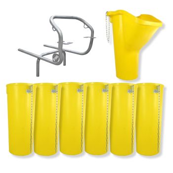 Sirl Profi XXL Bauschuttrutsche Schuttrutschen Schuttrohr SET (8-tlg. 7,43m)  