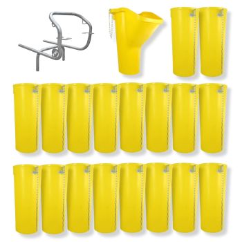 Sirl Profi XXL Bauschuttrutsche Schuttrutschen Schuttrohr SET (20-tlg. 20,03m) 