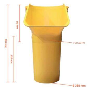 SIRL XXL Profi Einfülltrichter für Bauschuttrutsche Schuttrutschen 4mm 770x615mm 