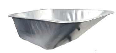 MATRIX Profi Schubkarrenmulde Ersatzmulde Stahlmulde 100L verzinkt silber
 