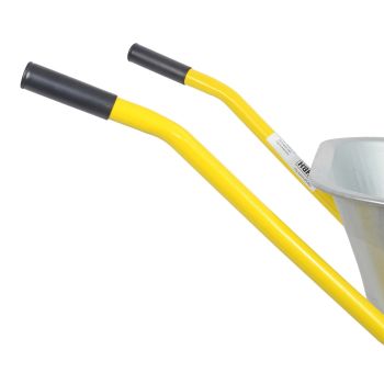 HBH® Schubkarre 85 Liter Garten Farbe gelb Profi Gartenschubkarre Luftrad 160kg 