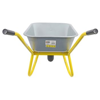 HBH® Schubkarre 85 Liter Garten Farbe gelb Profi Gartenschubkarre Luftrad 160kg 