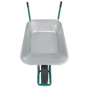 HBH® Schubkarre 85l *leicht & handlich* ideale Gartenschubkarre grün Luftrad 