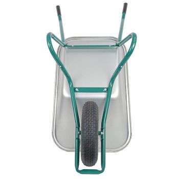 HBH® Schubkarre 85l *leicht & handlich* ideale Gartenschubkarre grün Luftrad 