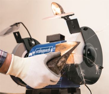 SCHEPPACH BG 200 AL Doppelschleifer Schleifmaschine Schleifer 550 Watt 