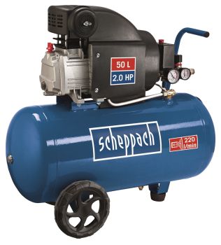 SCHEPPACH HC54 Druckluft Kompressor 8 bar Luftkompressor 50 Liter 1500 W 2 PS 