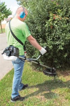 SCHEPPACH BCH3300PB Benzin Freischneider Trimmer Rasentrimmer mit 2x Fadenspule 