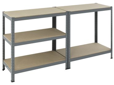 ProBauTec Schwerlastregal Steckregal Kellerregal Lagerregal Werkbank 265kg/Boden