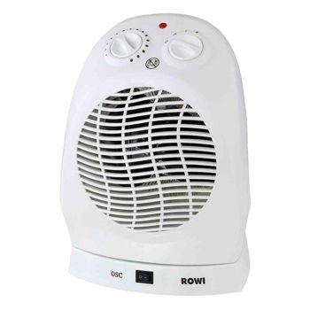 ROWI Heizlüfter HHL 2000/3/1 O, 60m³, Oszillation bis 60°, 2000W, 230V