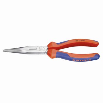 KNIPEX Flachrundzange 200mm gerade Backen isoliert Elektrostahl geschmiedet
