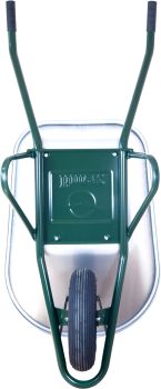 Limex Profi Schubkarre Bauschubkarre grün 100l Liter mit Bodenplatte **2.WAHL** 