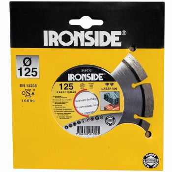 IRONSIDE Diamant-Trennscheiben Laser 500, segmentiert 125mm 2,2/6mm ***NEU*** 