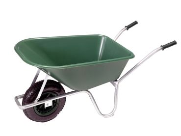 RAVENDO BD1002 Schubkarre Bauschubkarre Gartenkarre 100l Mulde Luftrad 150kg