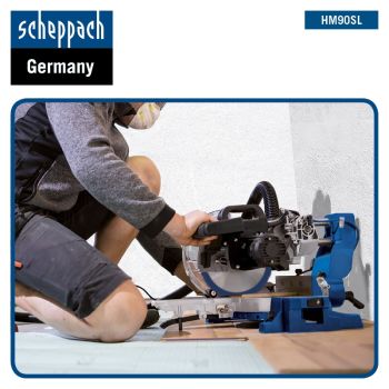 SCHEPPACH HM90SL Kappsäge Zugsäge Gehrungssäge 216mm Laser 2.Sägeblatt 2200 Watt