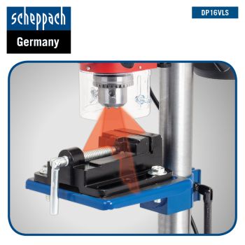 SCHEPPACH DP16VLS Tischbohrmaschine Bohrmaschine 13 mm Standbohrmaschine Laser  
