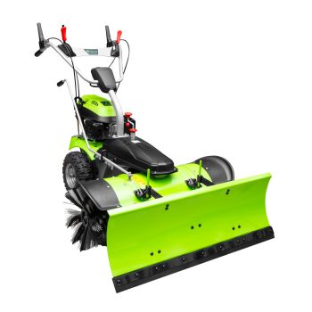 ZIPPER ZI-KM1000 Benzin-Kehrmaschine inklusive Auffangbehälter und Schneeschild