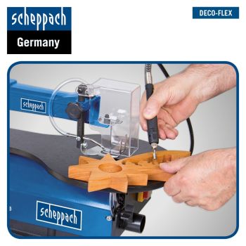 Scheppach Dekupiersäge SET mit 64 tlg Werkzeugset und 60 Sägeblätter DECO-FLEX 