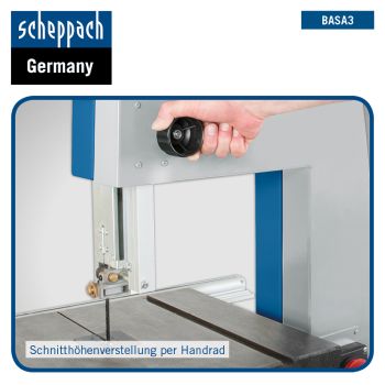 SCHEPPACH BASA 3.0 Bandsäge Holzbandsäge Tischsäge Holzsäge, 700W, 400V  
