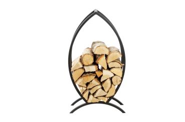 MAGNUS Brennholzregal "R141" Schwarz Kaminregal Holzregal Ofenregal 