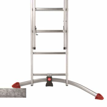 HAILO 9309-507 Kombileiter 2x9+1x8 Spr. Aluminium 
