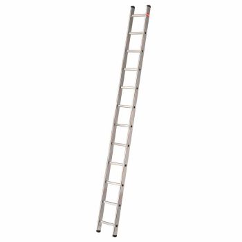 HAILO 7112-007 Anlegeleiter 12 Sprossen Aluminium 