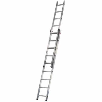 HAILO 7209-007 Schiebeleiter 2x9 Spros. Aluminium 