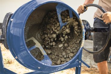 Scheppach Betonmischer Mix 140 L Mörtelmischer Zementmischer Betonmischmaschine 