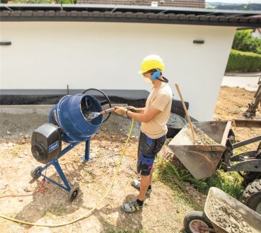 Scheppach Betonmischer Mix 125 L Mörtelmischer Zementmischer Betonmischmaschine 