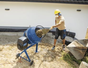 SCHEPPACH SET Mix 180 L Betonmischer Mörtelmischer inkl Siebtrommel Kompostsieb 