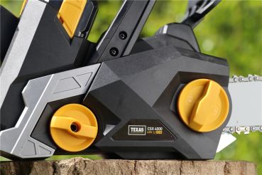 TEXAS CSX4000 Profi Akku Kettensäge Motorsäge 40V inkl. Akku 4Ah u. Ladegerät 