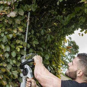 Batavia Profi Akku Heckenschere Heckentrimmer Akku-Stauchschere 2x2Ah Akku+Ladeg
