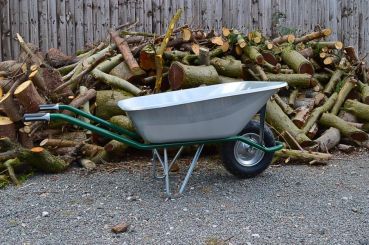 HAEMMERLIN Profi Bauschubkarre Schubkarre Großmuldenkarre Expert 160 Liter 250kg