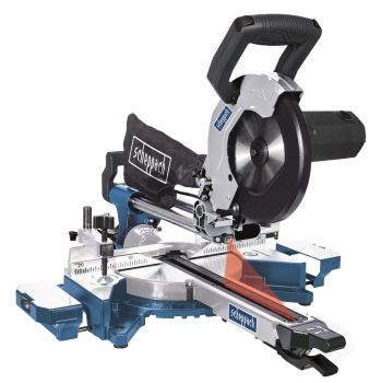 Scheppach Kapp und Gehrungssäge HM90MP Zugsäge Multi Kappsäge für Holz Alu Stahl Multifunktionssägeblatt|2 Geschwindigkeiten|Softstart