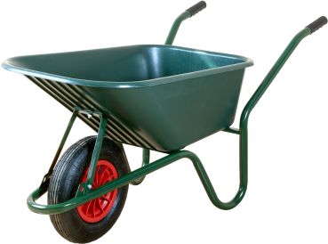 ALTRAD LIMEX Bauschubkarre Schubkarre Gartenkarre grün 100l PP-Mulde 150kg 
