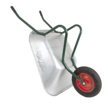 BPA Hobby Gartenschubkarre Schubkarre Schiebkarre Hofkarre Scheibtruhe grün 70l