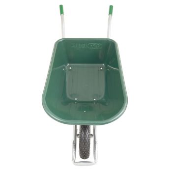 BPA Schubkarre Bauschubkarre Gartenkarre 100l PU Mulde grün Luftrad Kugellager
