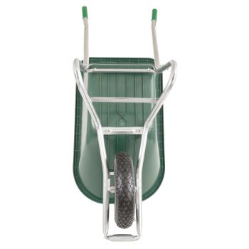 BPA Schubkarre Bauschubkarre Gartenkarre 100l PU-Mulde grün Luftrad *2.WAHL* 