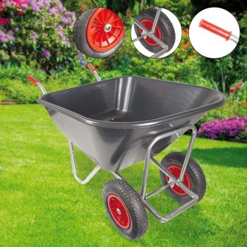 BPA Großmuldenkarre Zweirad Schubkarre Stall Hofkarre Futterkarre 2Rad 240l  