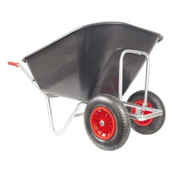BPA Großmuldenkarre Zweirad Schubkarre Stall Hofkarre Futterkarre 2Rad 240l  