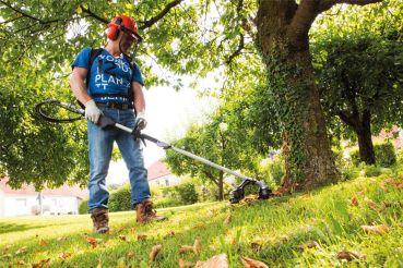 Scheppach 4in1 Benzin Gartenpflegeset Heckenschere Trimmer Rucksack MFH5300-4BP 