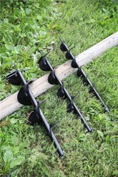 TEXAS Erdbohrer Erdlochbohrer Benzin Pfahlbohrer Erdbohrgerät EA5300 52ccm 1,9PS | 3 Bohraufsätze inklusive 