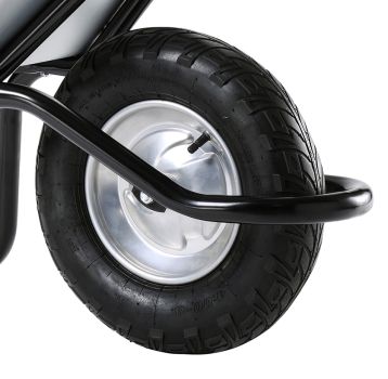 HAEMMERLIN Bauschubkarre Schubkarre Aktiv Excellium Plus 120 Luftrad 120l 250kg 