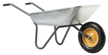 HAEMMERLIN Marken Schubkarre Gartenkarre Schiebkarre Kit 80 verzinkt 80l Luftrad