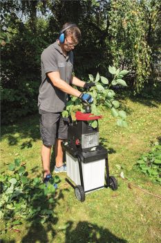 Scheppach GS60 Gartenhäcksler Elektro Leisehäcksler Walzenhäcksler Schredder 