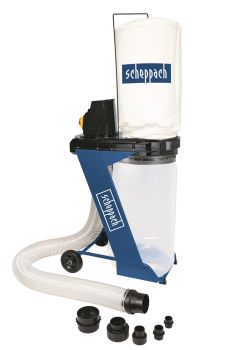SCHEPPACH DC500 Absauganlage Späneabsaugung Absaugung mit Spänesack +Adapter Set 