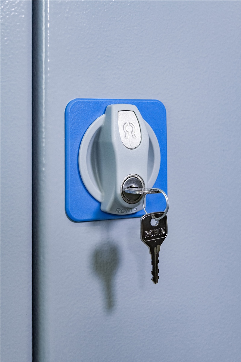 Guede Werkzeugschrank Typ B1 - Stahlschrank 78x38x80cm Blau/grau